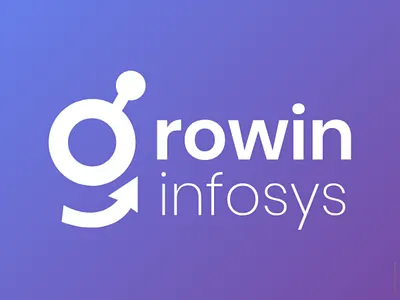 Growin infosys Logo it company logo logo logo 2d logo desig