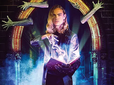 The Magician's Shadow - Cover book book art colors design horror magic novel