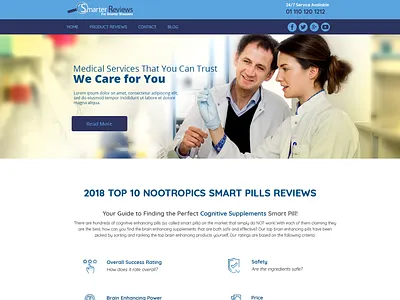 Smarter Reviews design flat ui web