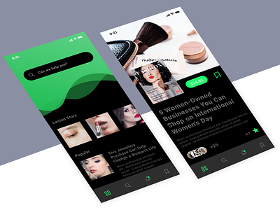 Beauty Blog adobe xd app beauty beauty app blog blog app design ios ui ux