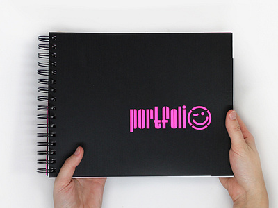 Senior Portfolio book design cover design diecut laser cut portfolio print design student publication