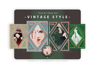 vintage style design flat illustration