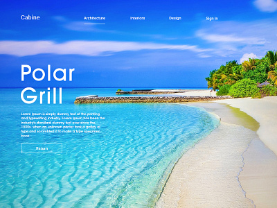 Travel Dribbble sea soothing travel web design web ui