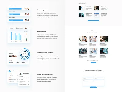 Features Page clean features graphic design humaan shadows web design white