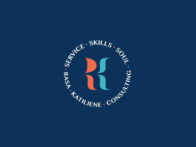 Logo animation for Rasa Katiliene Consulting after affects animated logo animation brand branding gif identity keyframe lithuania logo logomark logotype motion transition vector