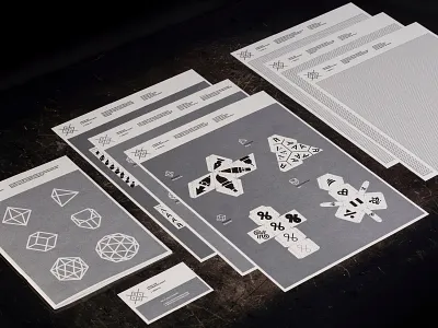 ODSK — Orden der Schwarzen Kunst branding design dice game generate identity illustrator logo logo a day minimal product product branding