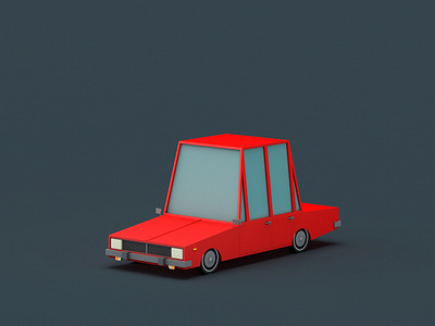 Low Poly Paykan 3d 3d art 3d artist c4d car cinema 4d design illustration iran low poly low poly art paykan render