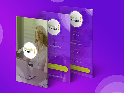 Meditation App Design app design