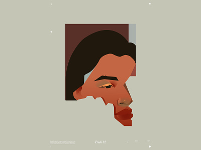 Fresh 32 abstract abstract illustration abstract portrait composition design girl portrait illustration laconic lines minimal muted muted colors portrait portrait illustration poster