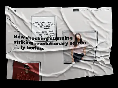 Coco Capitan blog capitan coco concept design poster ui ux web website