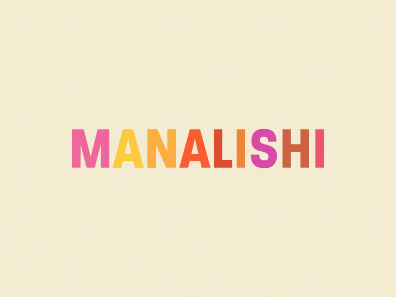 Manalishi Ident animation design graphic design icon ident logo minimal morphing motion design typography vector