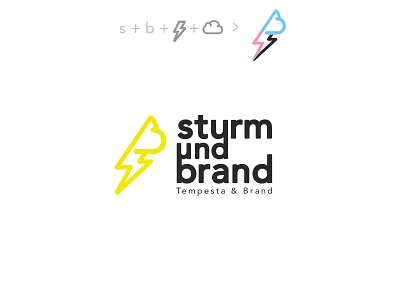 Sturm und Brand logo b brand branding grahicdesign graphic logo s storm thunder
