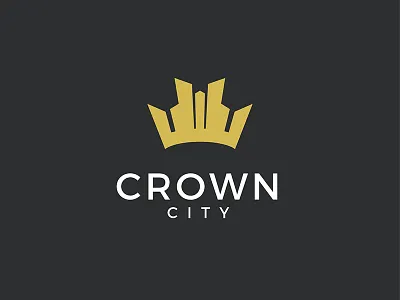 Crown City logo design logo vector
