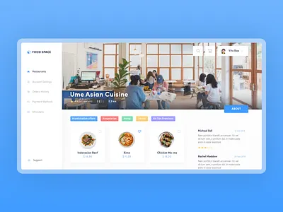 Food Delivery App Design app clear delivery design food minimal restaurant ui ui design ux ux design web web app design