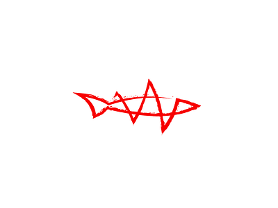 Shark Attack animal attack bite blood cut danger dangerous dynamic fear fish heart beat illustration line lineart mark minimal move shark sharp teeth