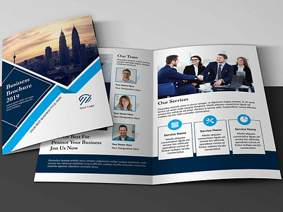 Business Brochure Template bifold brochure business brochure company brochure corporate brochure creative design template digital template illustrator template indesign template multipurpose print template printable