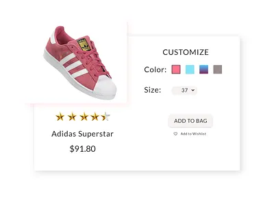 DailyUI #033 Customize Product adobe xd app customize customize product daily 100 challenge daily challange dailyui design dribbble mobile product ui web web page
