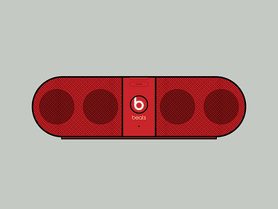 Beats Pill design dr. dre illustration illustrator pill red vector