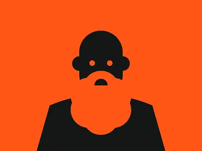 Man pictogram beard flat icon illustration man old age pictogram