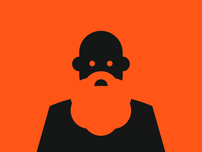 Man pictogram beard flat icon illustration man old age pictogram