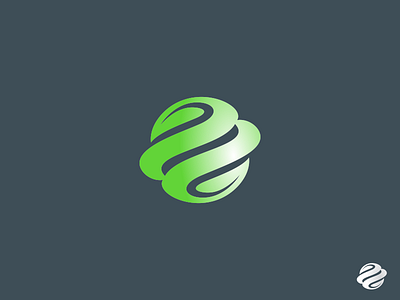 Green Planet cosmos design earth green icon identity logo planet simbol simple space universe