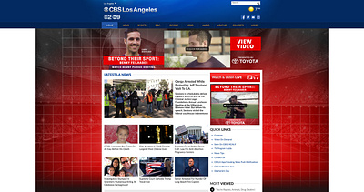 Cbs Los Angeles Cbs 2 I Kcal 9 banner ads branding design photoshop web