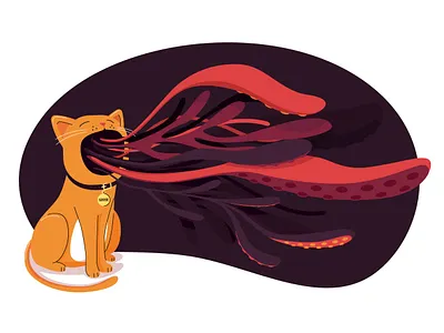 Goose the kitty alien avengers captain marvel cat chewie flerken goose illustration kitty kitty illustration marvel vector