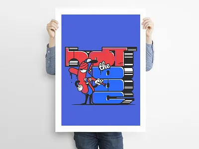 Hot The Dog character graffiti graphic design hot dog illustration illustrator poster vector