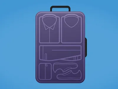 Getting Organized blog illustration organization suitcase ux