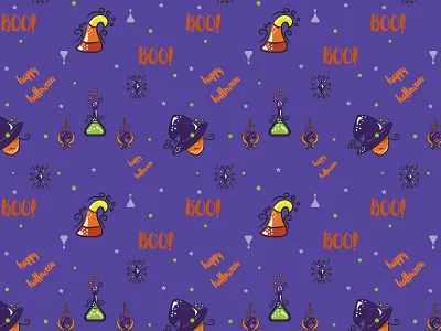 Halloween Pattern 2 halloween illustration pattern seamless pattern vector