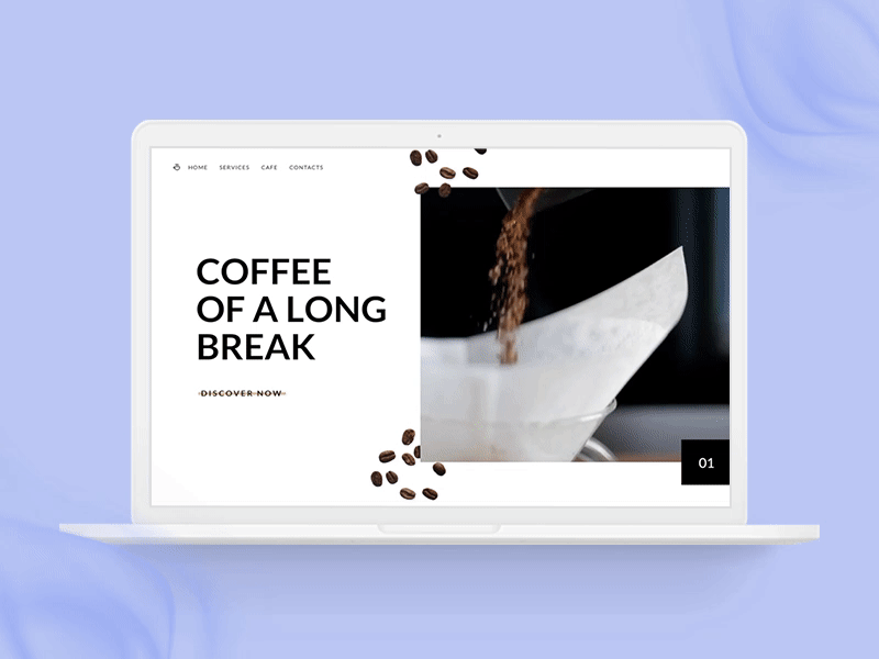 Coffee Break 🍪☕️ animation coffee coffee app coffee ui coffeeshop design interaction animation parallax slider ui ux video animation web design