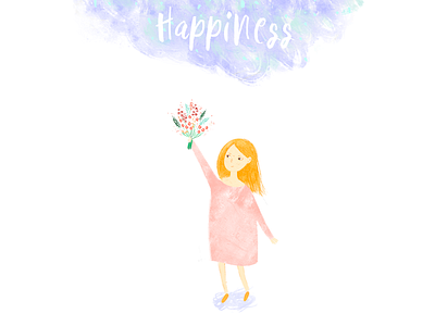 girl with flowers atmosphere atmosphere illustration bird botanical illustration concept design drawing forest girl girl with flowers illustration light magic