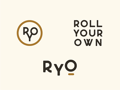 RYO – Alternate Logos brand identity branding cannabis design logo vector