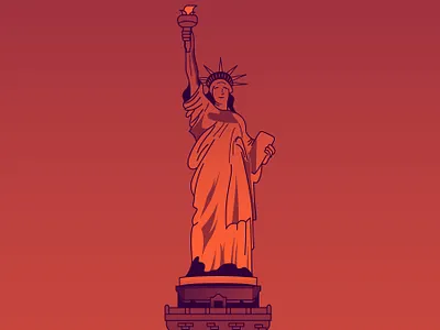 Statue of Liberty illustration popular statue of liberty