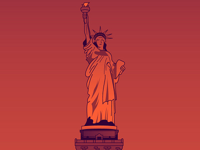 Statue of Liberty illustration popular statue of liberty