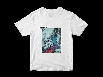 t_shirt cosmxc design fashion fashiondesign glitch glitchart mode texture tshirt design typography