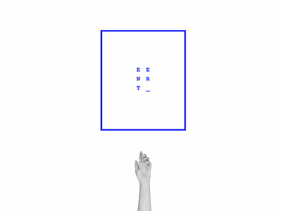 enter_website blue clean app landing hand minimal minimal design simple web webdesign whitespace
