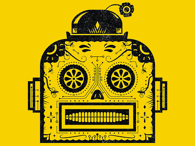 Calavera Bot automation bowler hat calavera robot robotic