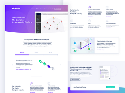 Twistlock Platform Page branding ui web design