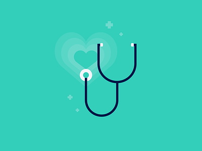 Healthcare branding graphic illustration