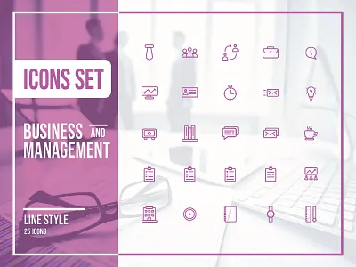 Icon Set - Business And Management icon icon app icon set icon sets icons icons pack icons set line icons system icon ui ux design ui design ui icon user interface user interface design