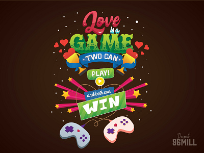 Love Game decorated deepak 96mill designer designer type game hand crafted hand lettering hand written illustrative lettering indian illustrator lettering artist lettering inspiration love love game typo typogaphy typografi