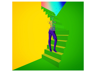 Digital illustration color digital gradients humans illustration surrealism