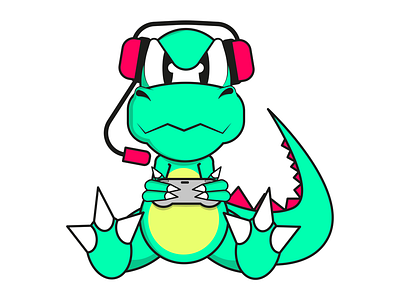 T-rex SNES cartoon gaming snes t rex