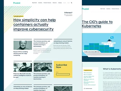 Pivotal Intersect CIO Blog article blog diagonal enterprise executives gradient kubernetes pivotal post ship