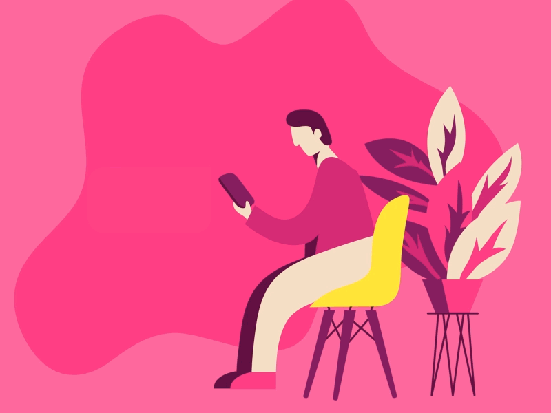 Chatting after effects animation color illustation motion vector