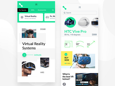 VR app figma interface mobile ui ux virtual vr