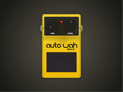 Auto Wah adobe app deplike design guitar effect illustration pedals