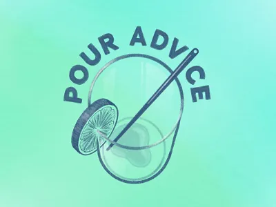 [Final] Pour Advice Graphic adobe sketch cocktail illustration logo mojito youtube channel