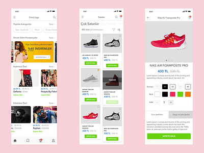 Fashion Shop App app design fashion shop ui ux